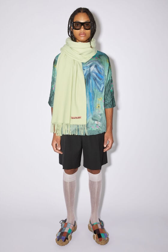 Acne Studios Oversized-Wollschal Mit Fransen