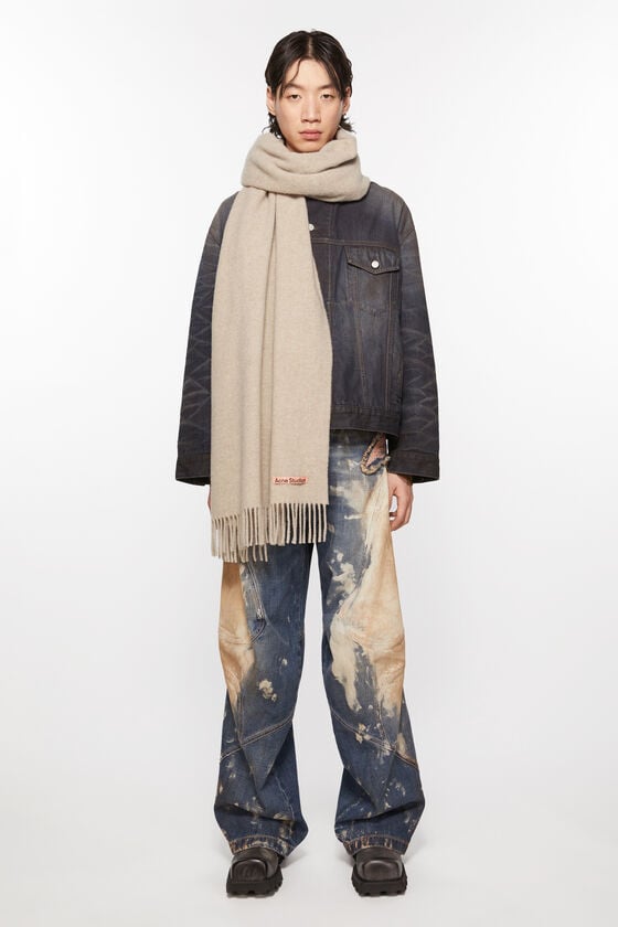 Acne Studios Oversized-Wollschal Mit Fransen