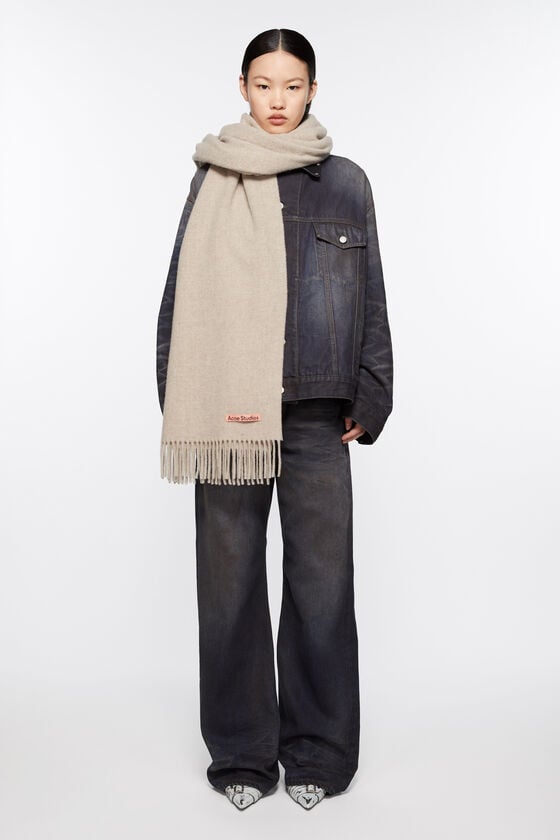 Acne Studios Oversized-Wollschal Mit Fransen