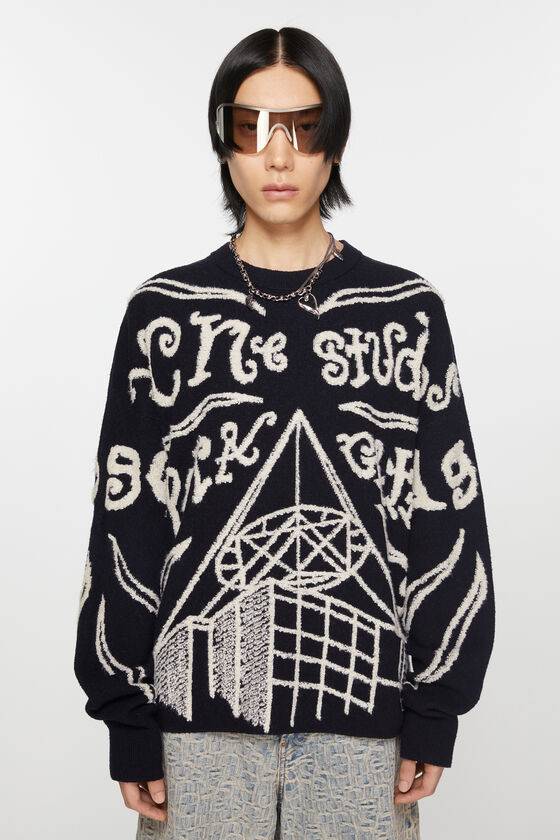 Acne Studios Pullover mit Jacquard-Logo