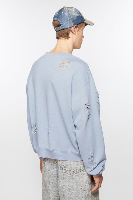 Acne Studios Pullover Mit Logoprint Im Used-Look