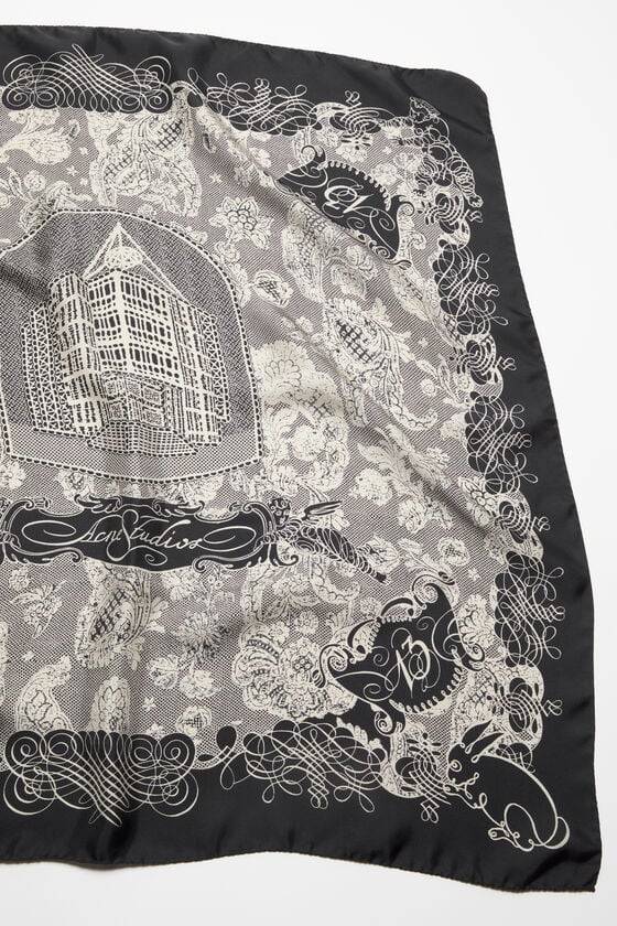 Acne Studios Quadratischer Seidenschal