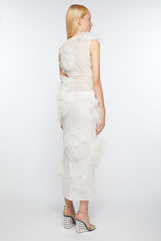 Acne Studios Rüschenrock Aus Netzstoff