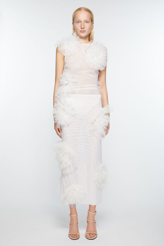 Acne Studios Rüschenrock aus Netzstoff