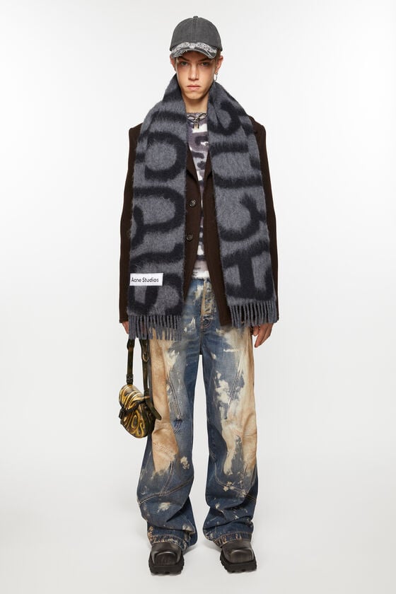 Acne Studios Scarf Wool Alpaca Logo