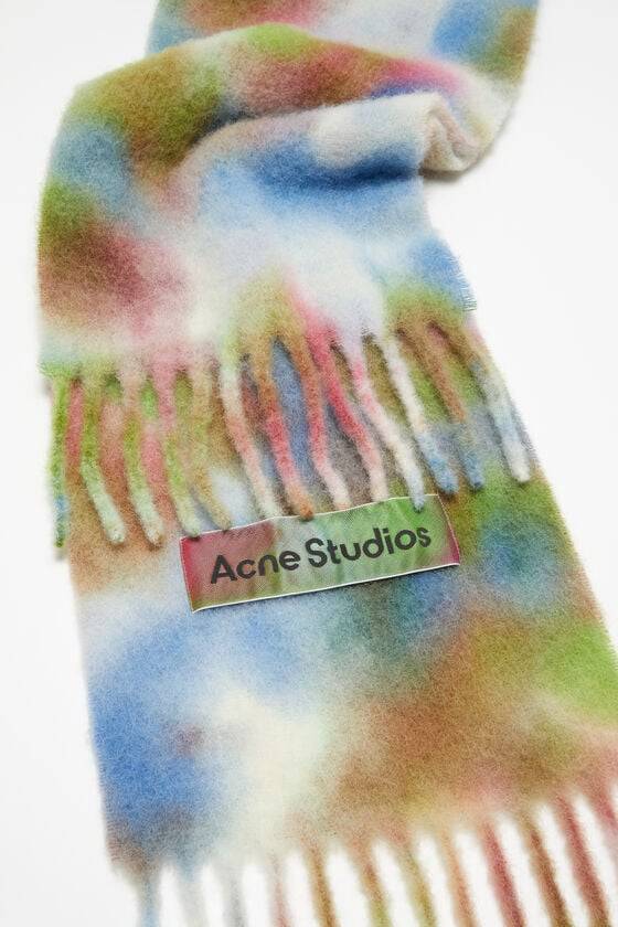 Acne Studios Schal Aus Alpakawolle In Batik-Optik