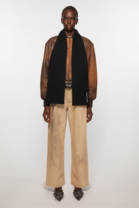 Acne Studios Schal Mit Aufgesticktem Logo