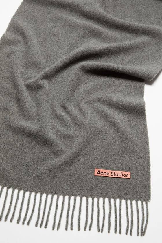Acne Studios Schmaler Fransen-Schal Aus Kaschmir