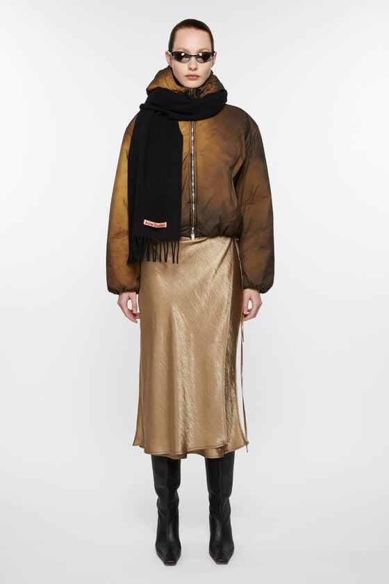 Acne Studios Schmaler Fransen-Schal Aus Wolle