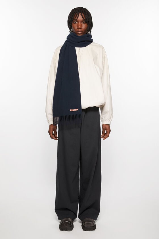 Acne Studios Schmaler Fransen-Schal Aus Wolle