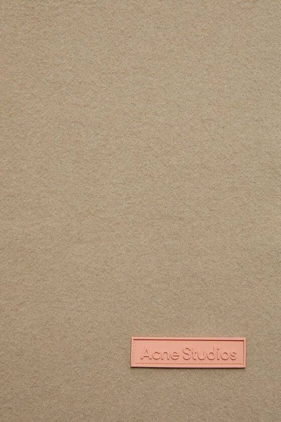 Acne Studios Schmaler Fransen-Schal Aus Wolle