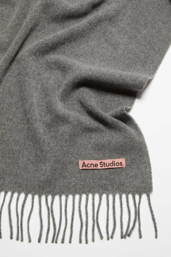Acne Studios Schmaler Fransen-Schal Aus Wolle