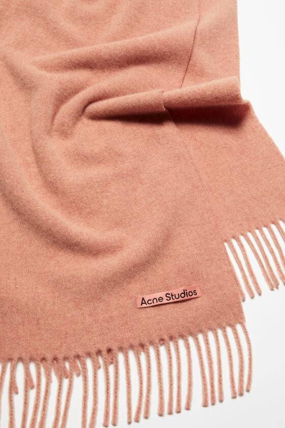 Acne Studios Schmaler Fransen-Schal Aus Wolle
