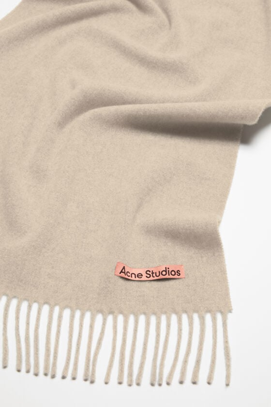 Acne Studios Schmaler Fransen-Schal Aus Wolle
