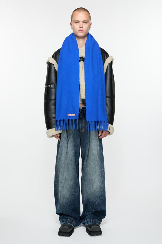 Acne Studios Schmaler Fransen-Schal Aus Wolle