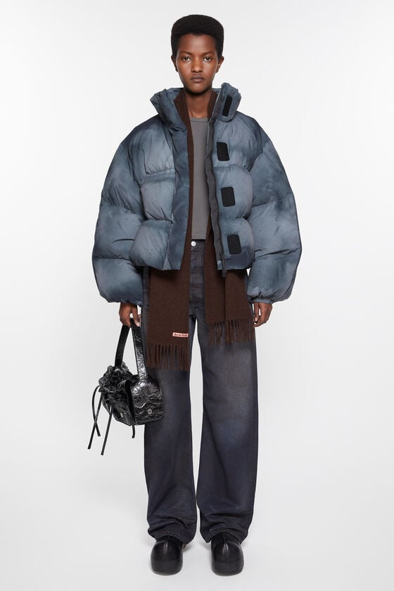 Acne Studios Schmaler Fransen-Schal Aus Wolle