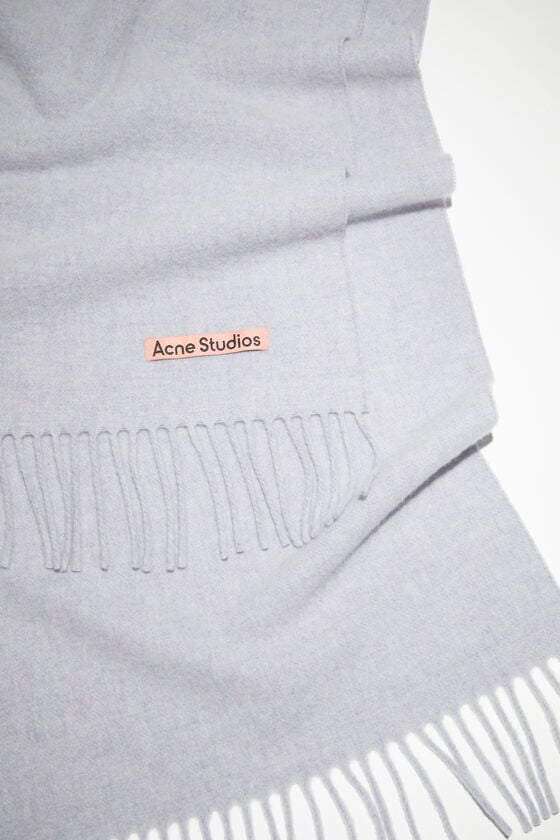 Acne Studios Schmaler Fransen-Schal Aus Wolle