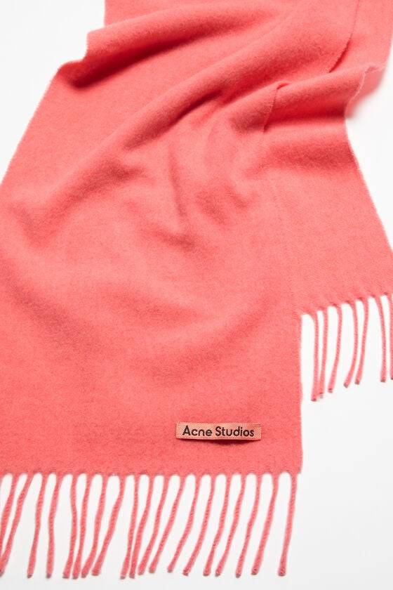 Acne Studios Schmaler Fransen-Schal Aus Wolle
