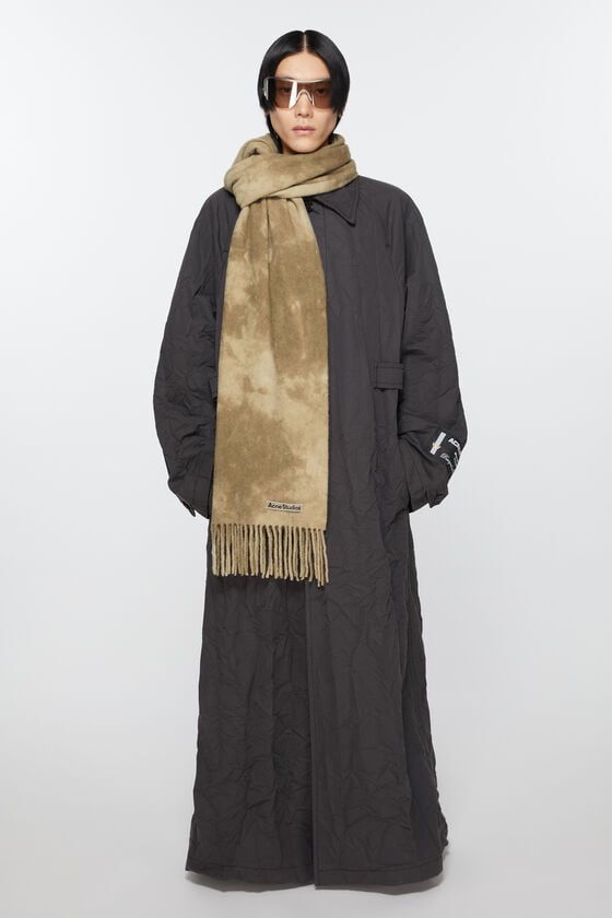 Acne Studios Schmaler Wollschal In Batik-Optik