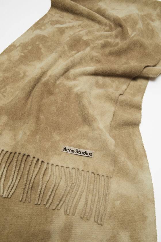 Acne Studios Schmaler Wollschal In Batik-Optik