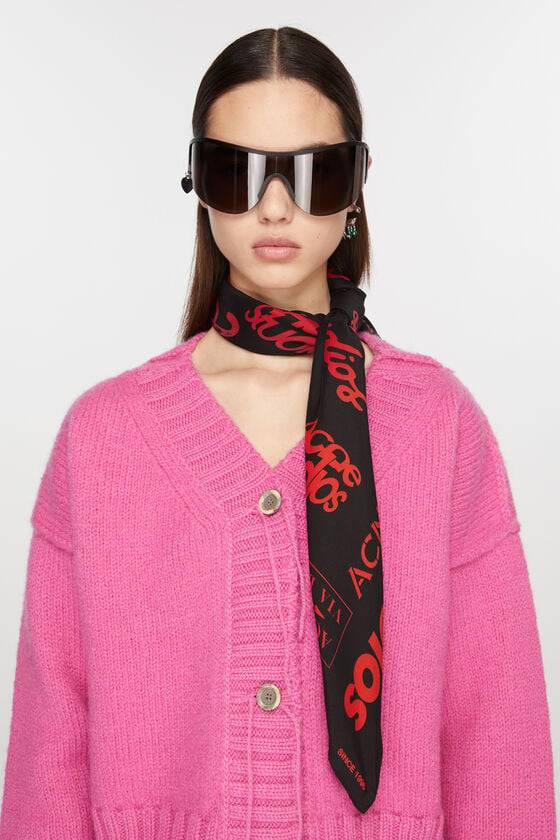 Acne Studios Seidenschal Mit Logo-Prints