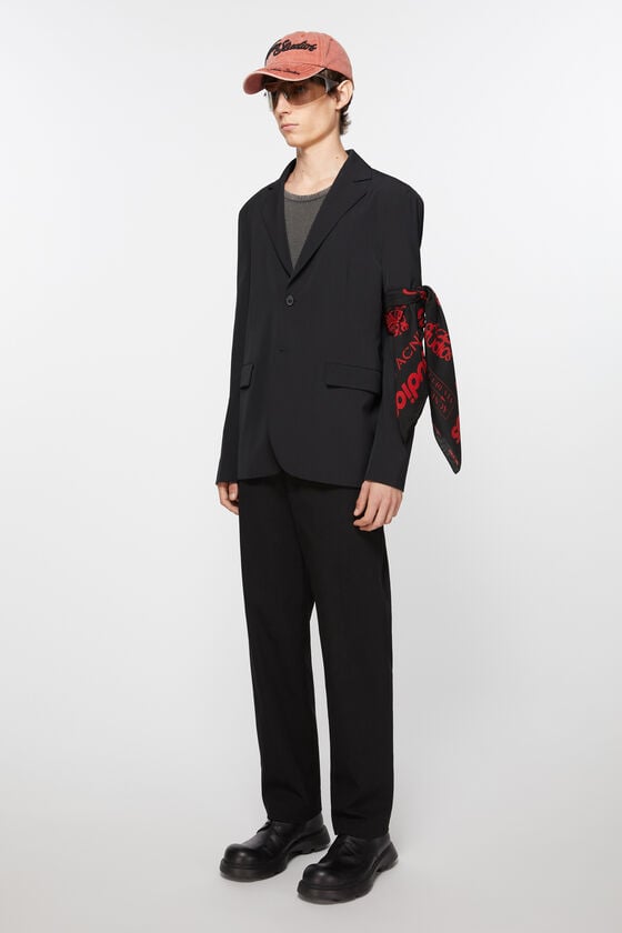 Acne Studios Seidenschal Mit Logo-Prints