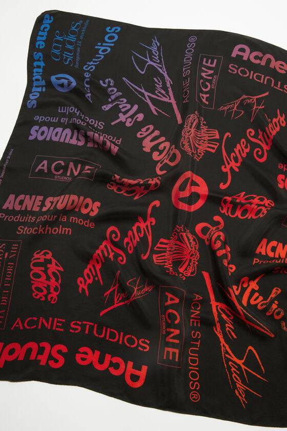 Acne Studios Seidenschal Mit Logo-Prints