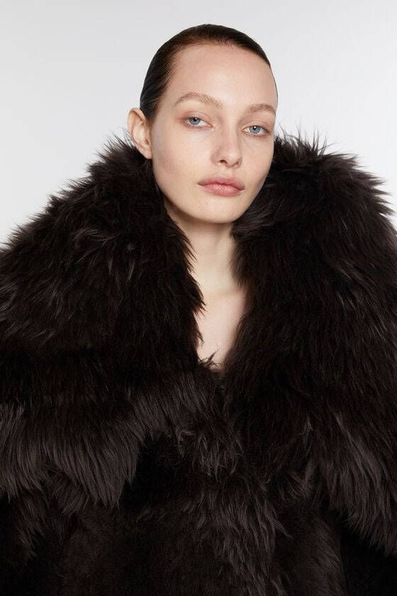Acne Studios Shearling Pelzmantel Laufsteg-Show