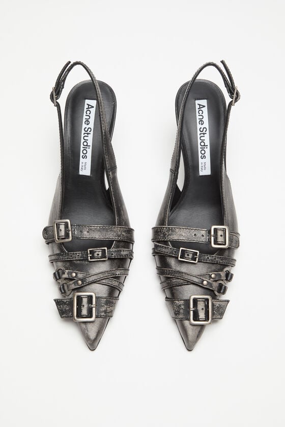 Acne Studios Slingbacks Aus Leder Mit Absatz