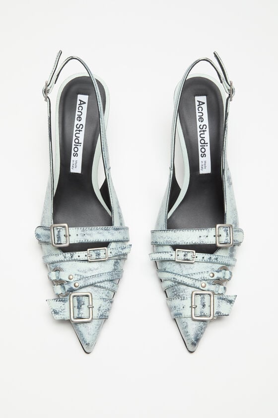 Acne Studios Slingbacks Aus Leder Mit Absatz