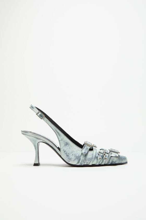 Acne Studios Slingbacks aus Leder mit Absatz
