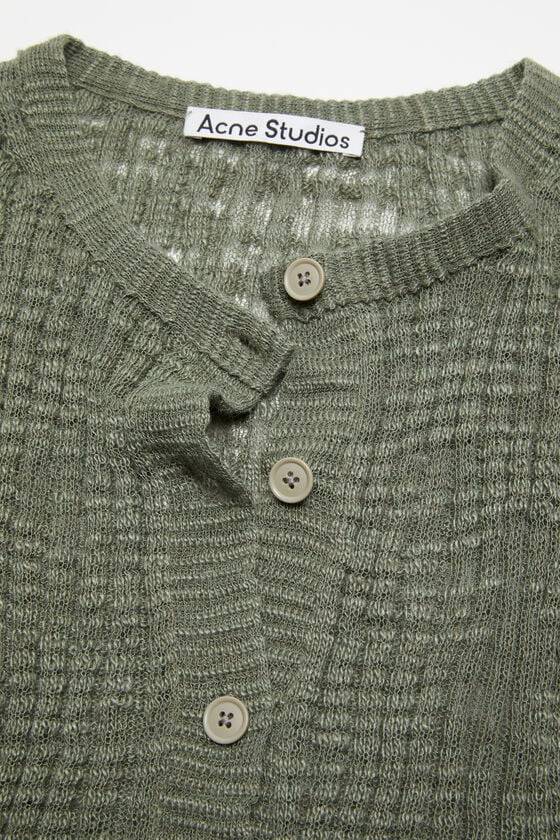 Acne Studios Strickjacke Aus Breitem Rippstrick