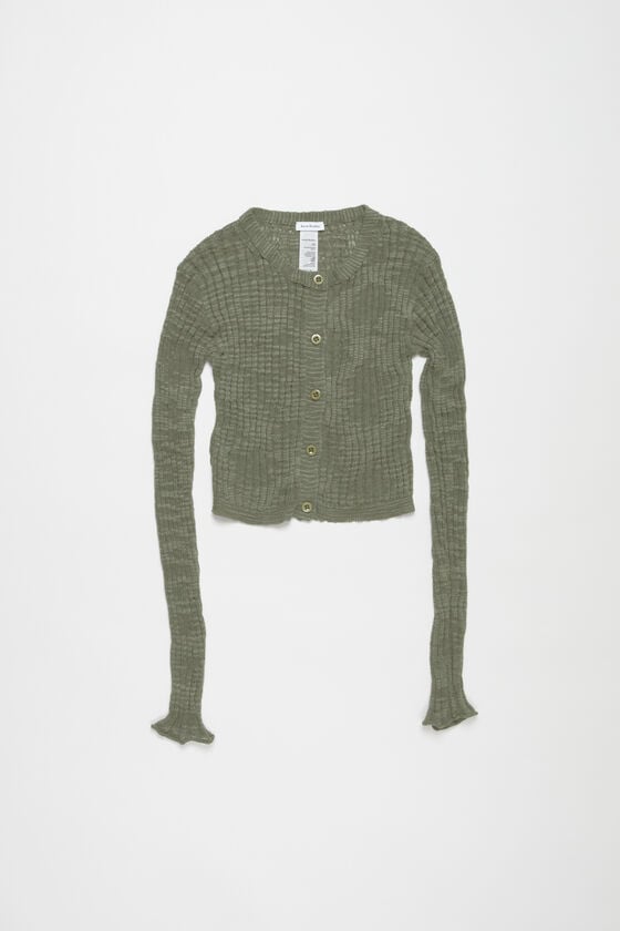 Acne Studios Strickjacke Aus Breitem Rippstrick