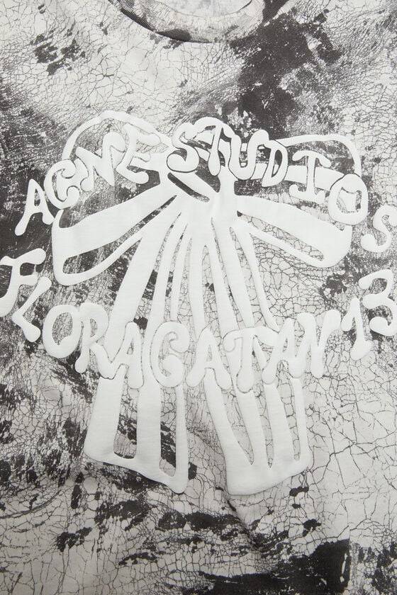 Acne Studios T-Shirt Mit Gipsaufdruck