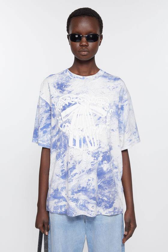 Acne Studios T-Shirt mit Gipsaufdruck