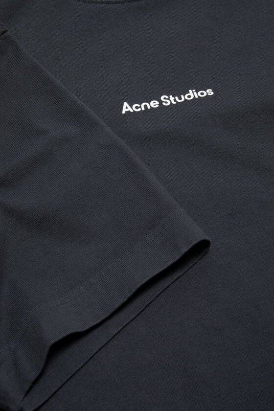 Acne Studios T-Shirt Stamp-Logo - Lockere Passform