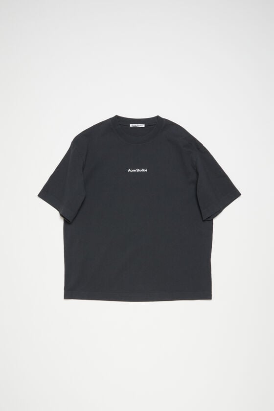Acne Studios T-Shirt Stamp-Logo - Lockere Passform