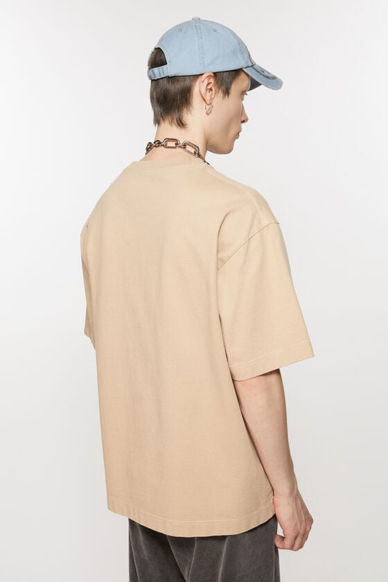 Acne Studios T-Shirt Stamp-Logo - Lockere Passform