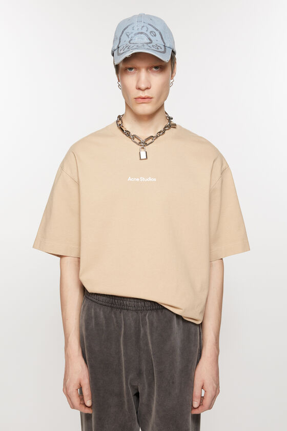 Acne Studios T-Shirt Stamp-Logo - lockere Passform Acne Studios T-Shirt Stamp-Logo - lockere Passform