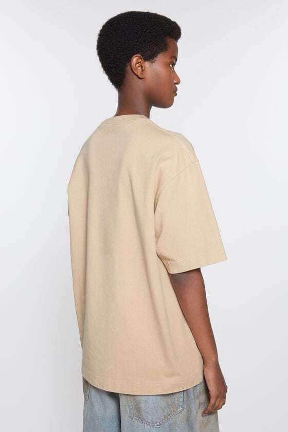 Acne Studios T-Shirt Stamp-Logo - Lockere Passform