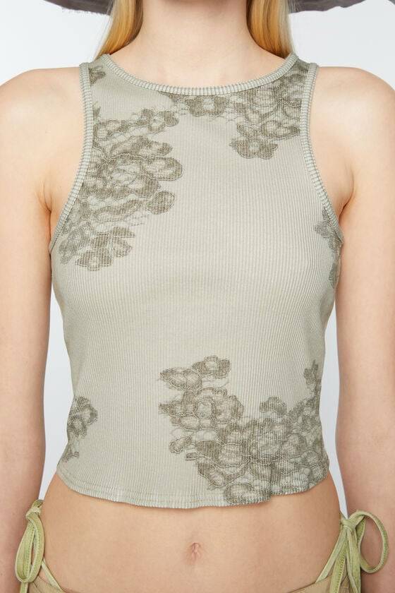 Acne Studios Tanktop Aus Spitze Mit Print