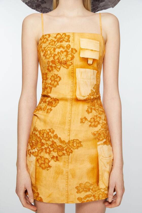Acne Studios Trägerkleid Mit Trompe-l'oeil-Print