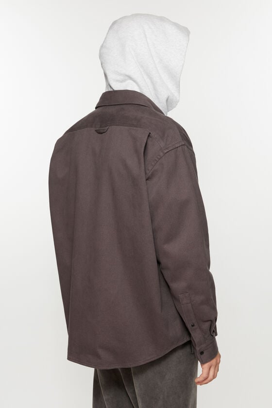 Acne Studios Twill Zipper Overshirt Jacke