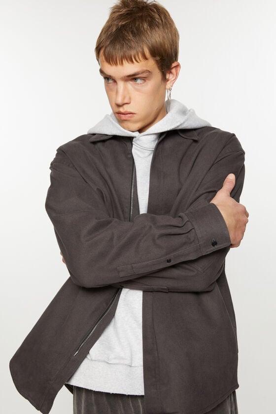 Acne Studios Twill Zipper Overshirt Jacke