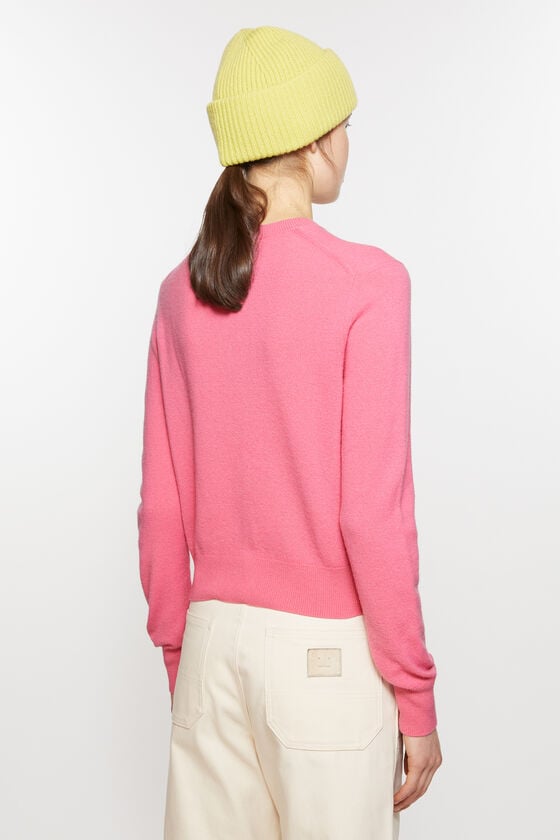 Acne Studios Verzierte Face-Logo-Strickjacke
