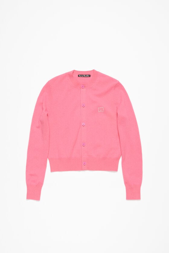 Acne Studios Verzierte Face-Logo-Strickjacke