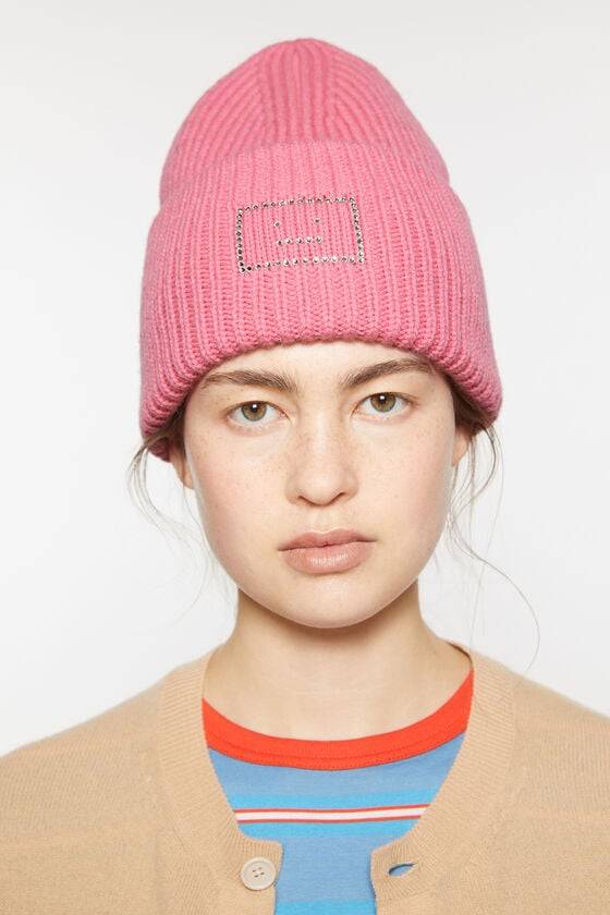 Acne Studios Verzierte Mütze Mit Face-Logo