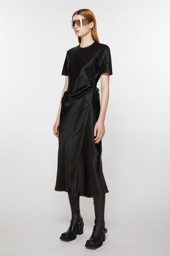 Acne Studios Wickelkleid Aus Satin
