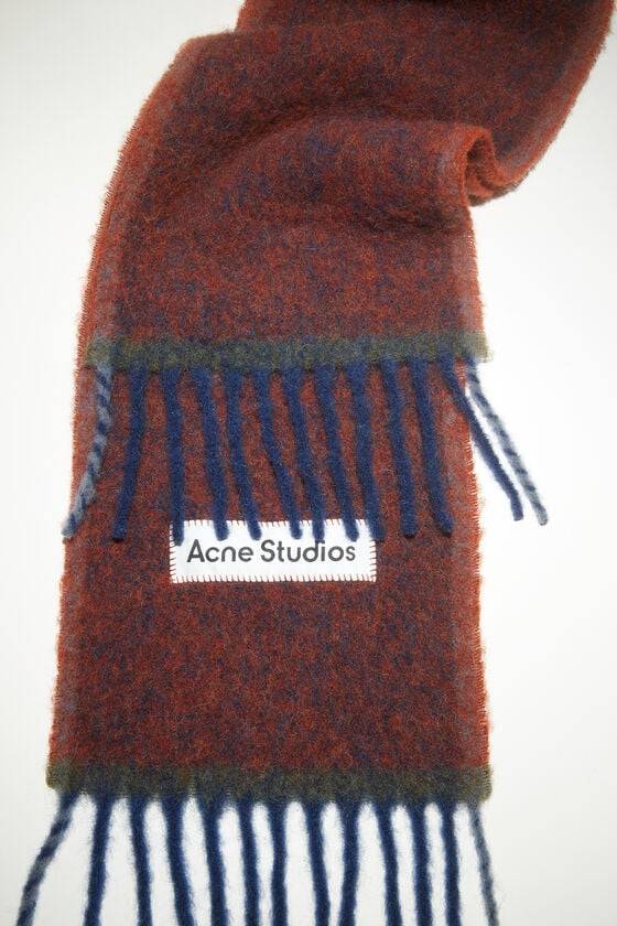 Acne Studios Woll-Mohair-Schal – Schmal