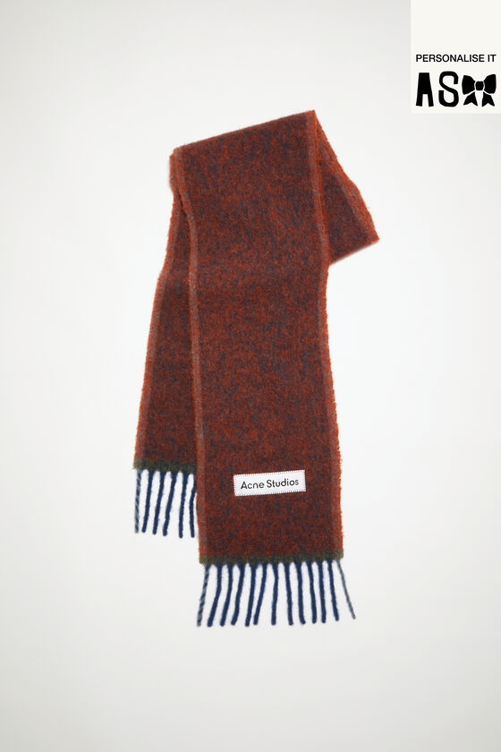 Acne Studios Woll-Mohair-Schal – Schmal